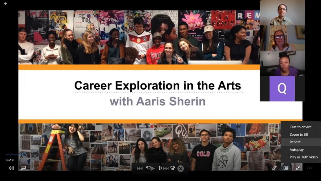 career exploration in the arts
