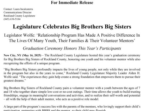 We’re so grateful to the Rockland County Legislature for hosting BBBS